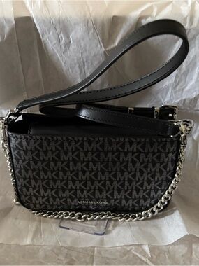 NWT Michael Kors Bryant Small metallic Convertible Crossbody Pouchette
